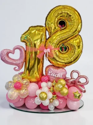 Bouquet deluxe con nombre y flores