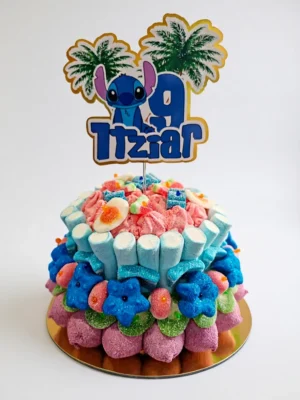 Pastel de chuches personalizado con tu personaje favorito