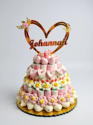 Pastel de chuches personalizado para Comunión