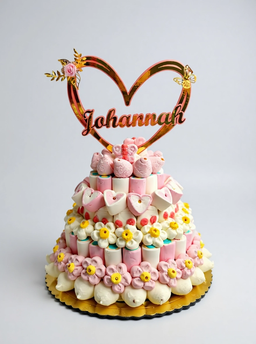 Pastel de chuches personalizado para Comunión